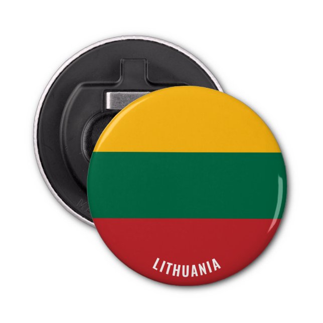 Lithuania Flag Delightful Patriotic Bottle Opener (Front)