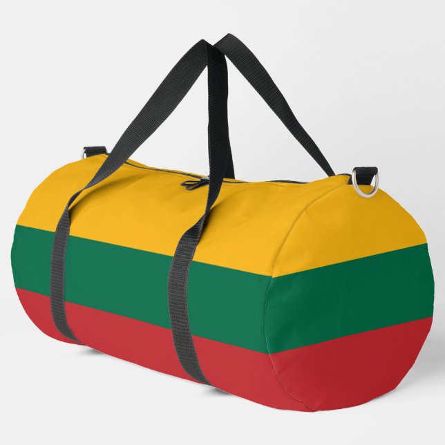 Lithuania flag duffle bag (Left Corner)