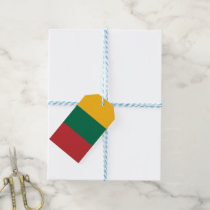 Lithuania flag gift tags