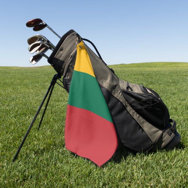 Lithuania flag golf towel (Green)