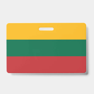 Lithuania Flag ID Badge