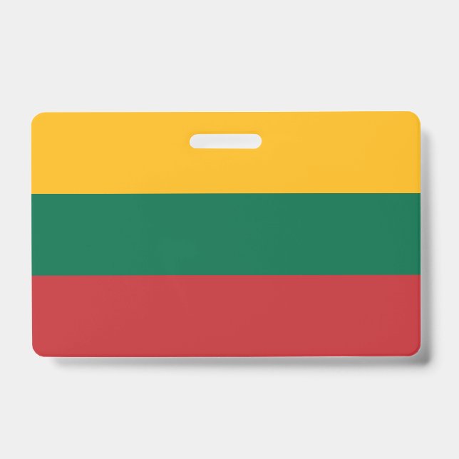 Lithuania Flag ID Badge (Front)