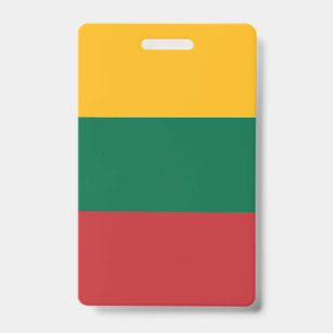 Lithuania Flag ID Badge