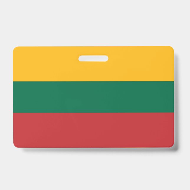 Lithuania flag ID badge (Front)