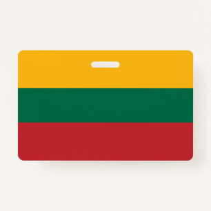 Lithuania flag ID badge