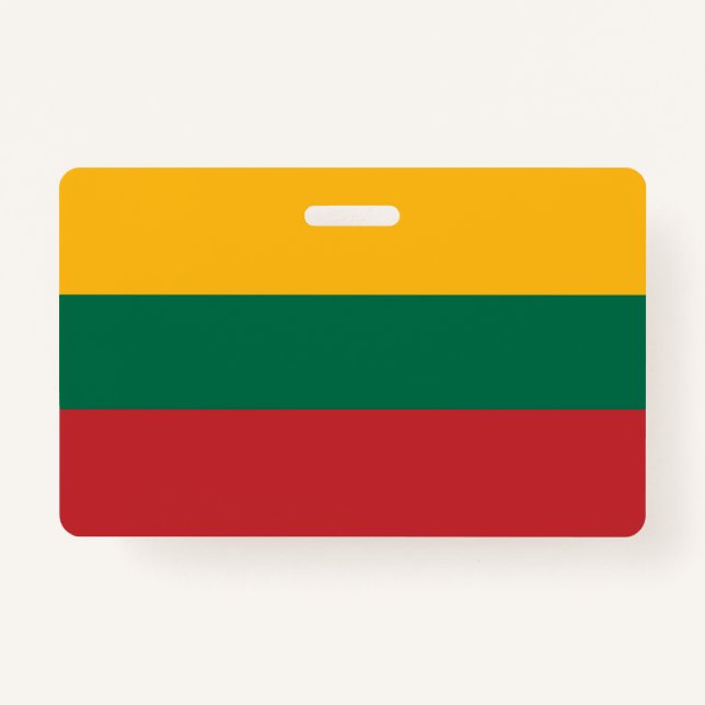 Lithuania flag ID badge (Front)