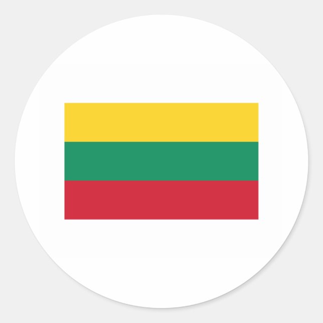 Lithuania FLAG International Classic Round Sticker (Front)
