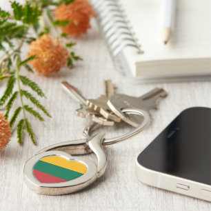 Lithuania flag key ring