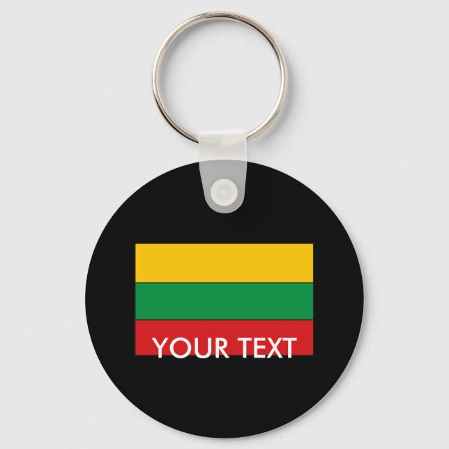 Lithuania Flag Key Ring (Front)