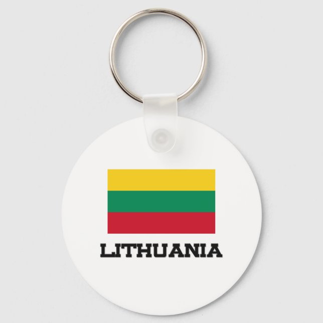 Lithuania Flag Key Ring (Front)