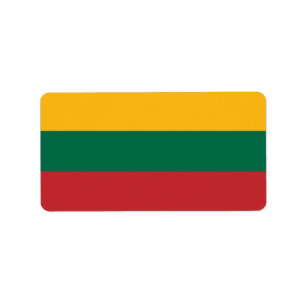 Lithuania flag label
