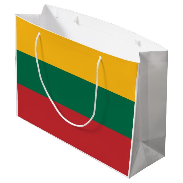 Lithuania Flag Large Gift Bag (Back Angled)