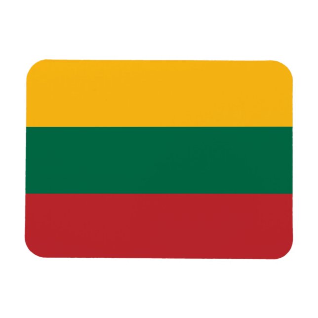 Lithuania Flag Magnet (Horizontal)