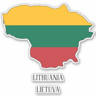 Lithuania Flag Map