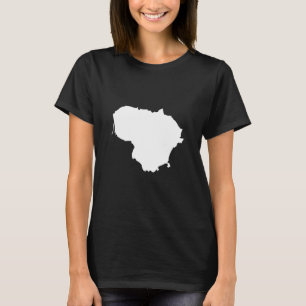 Lithuania Flag Map Lithuania T-Shirt