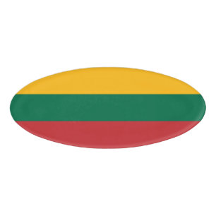 Lithuania flag name tag