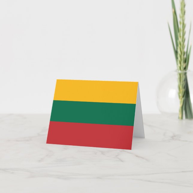 Lithuania flag note card (Front)