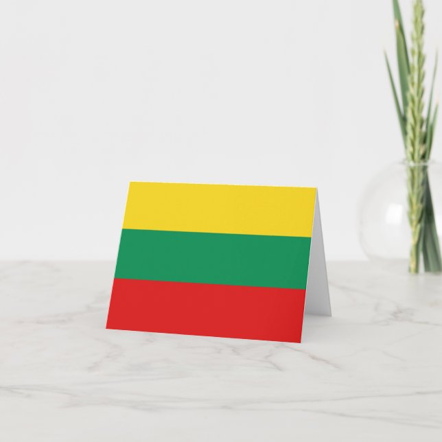 Lithuania Flag Notecard (Front)