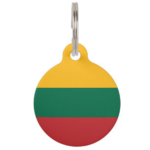 Lithuania flag pet tag