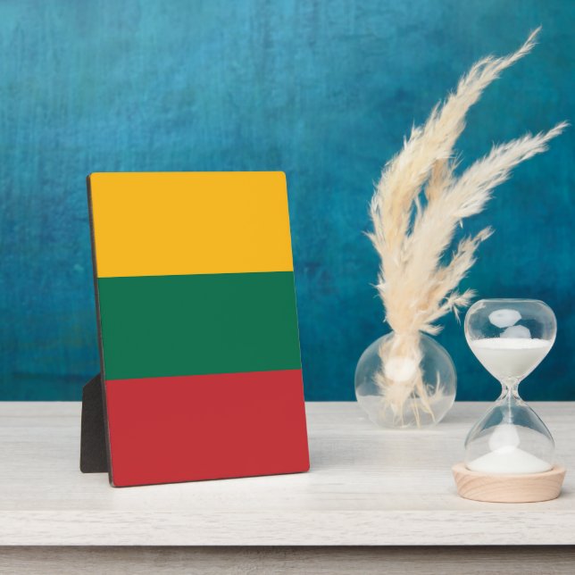 Lithuania flag plaque (Side)