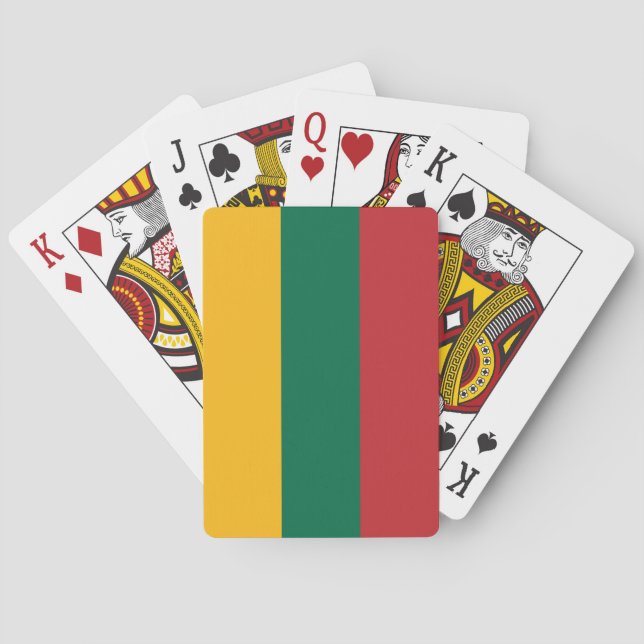 Lithuania Flag Playing Cards (Back)