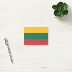 Lithuania flag post-it notes