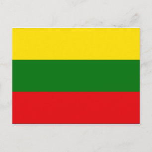 Lithuania Flag Postcard
