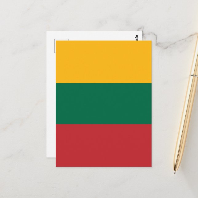 Lithuania flag postcard (Front/Back In Situ)