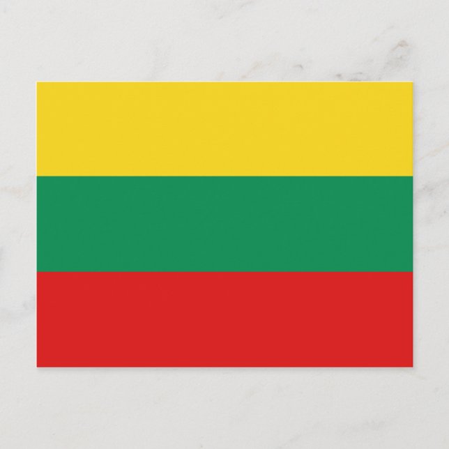 Lithuania Flag Postcard (Front)