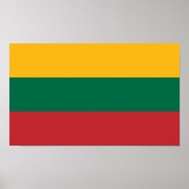 Lithuania Flag Poster (Front)