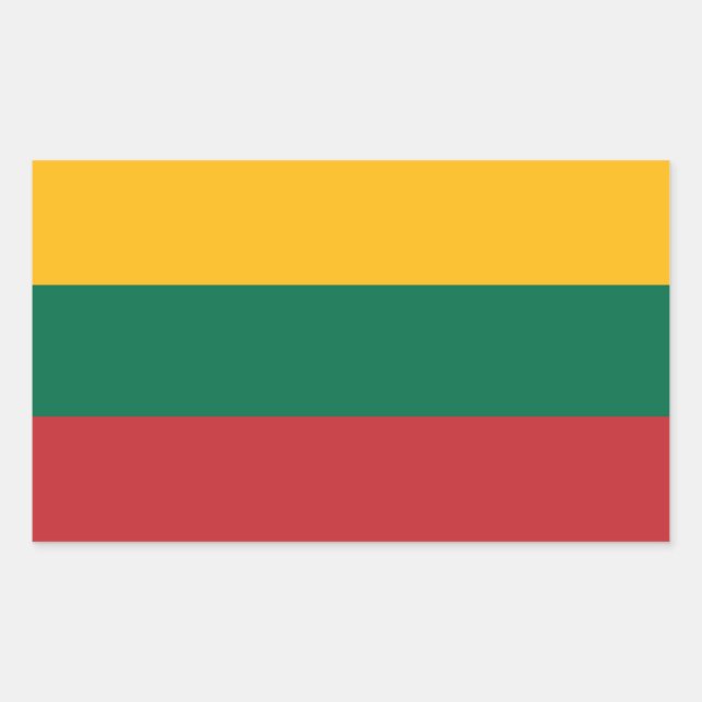 Lithuania Flag Rectangular Sticker (Front)