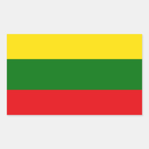 Lithuania flag rectangular sticker