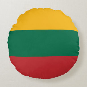 Lithuania Flag Round Cushion