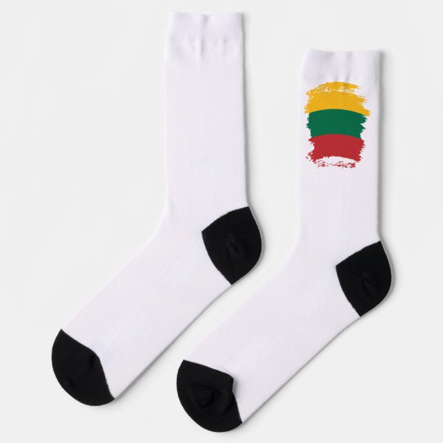 Lithuania flag socks (Left)