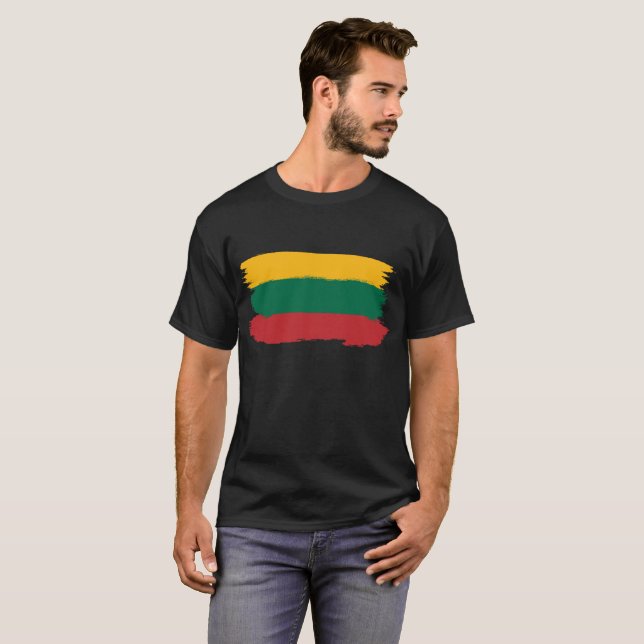 Lithuania Flag T-Shirt (Front Full)