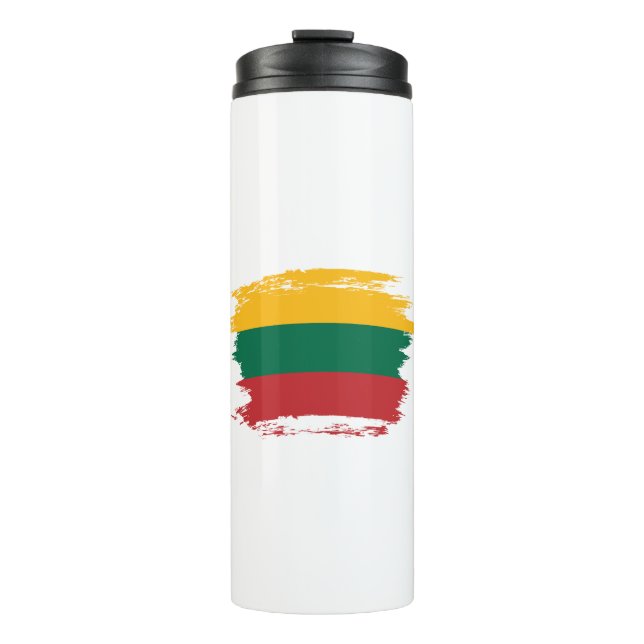 Lithuania flag thermal tumbler (Front)