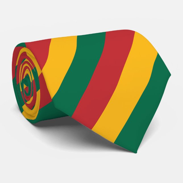 Lithuania flag tie (Rolled)