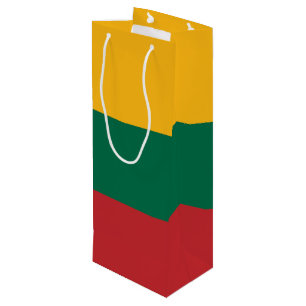 Lithuania flag wine gift bag