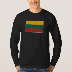 Lithuania Flag With Vintage Lithuanian National Co T-Shirt