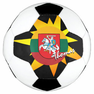 Lithuania Football & Lithuanian Flag / BANG Soccer Ball
