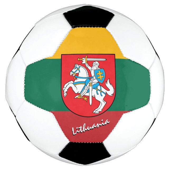 Lithuania Football & Lithuanian Flag / Sports Soccer Ball (Front)