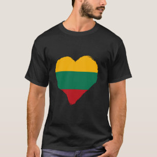 Lithuania Heart Lithuanian Pride Lietuva Lithuania T-Shirt