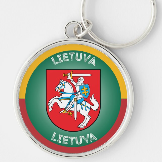 Lithuania Heritage Emblem Key Ring (Front)