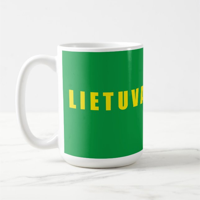 Lithuania Lietuva Coffee Mug (Left)