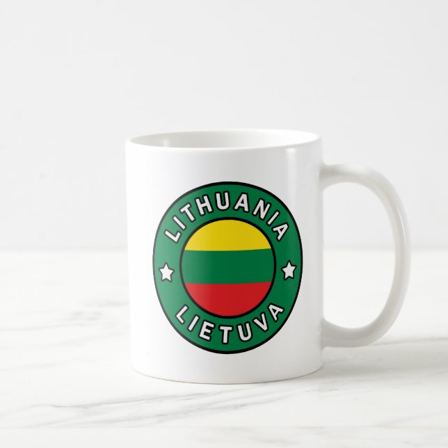 Lithuania Lietuva Coffee Mug (Right)