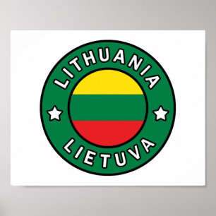 Lithuania Lietuva Poster