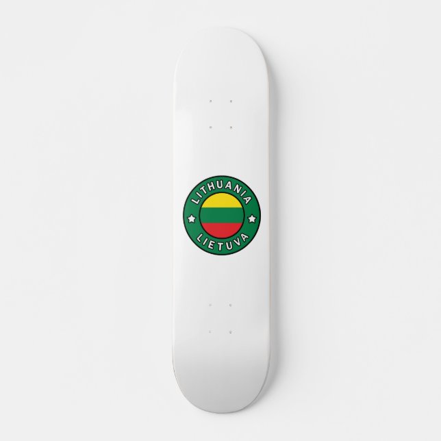 Lithuania Lietuva Skateboard (Front)