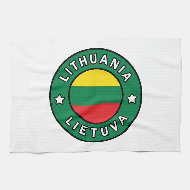 Lithuania Lietuva Tea Towel (Horizontal)