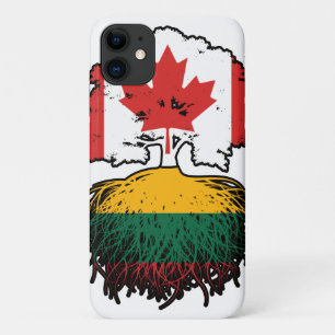 Lithuania Lithuanian Canadian Canada Tree Roots iPhone 11 Case