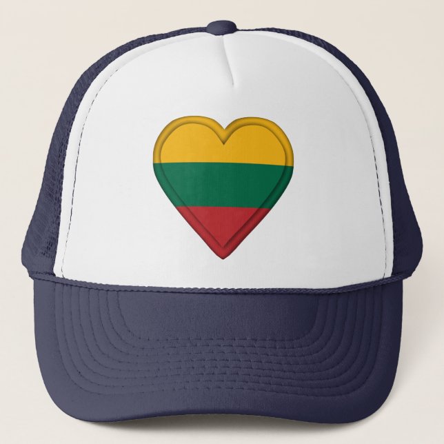 Lithuania Lithuanian  flag Trucker Hat (Front)